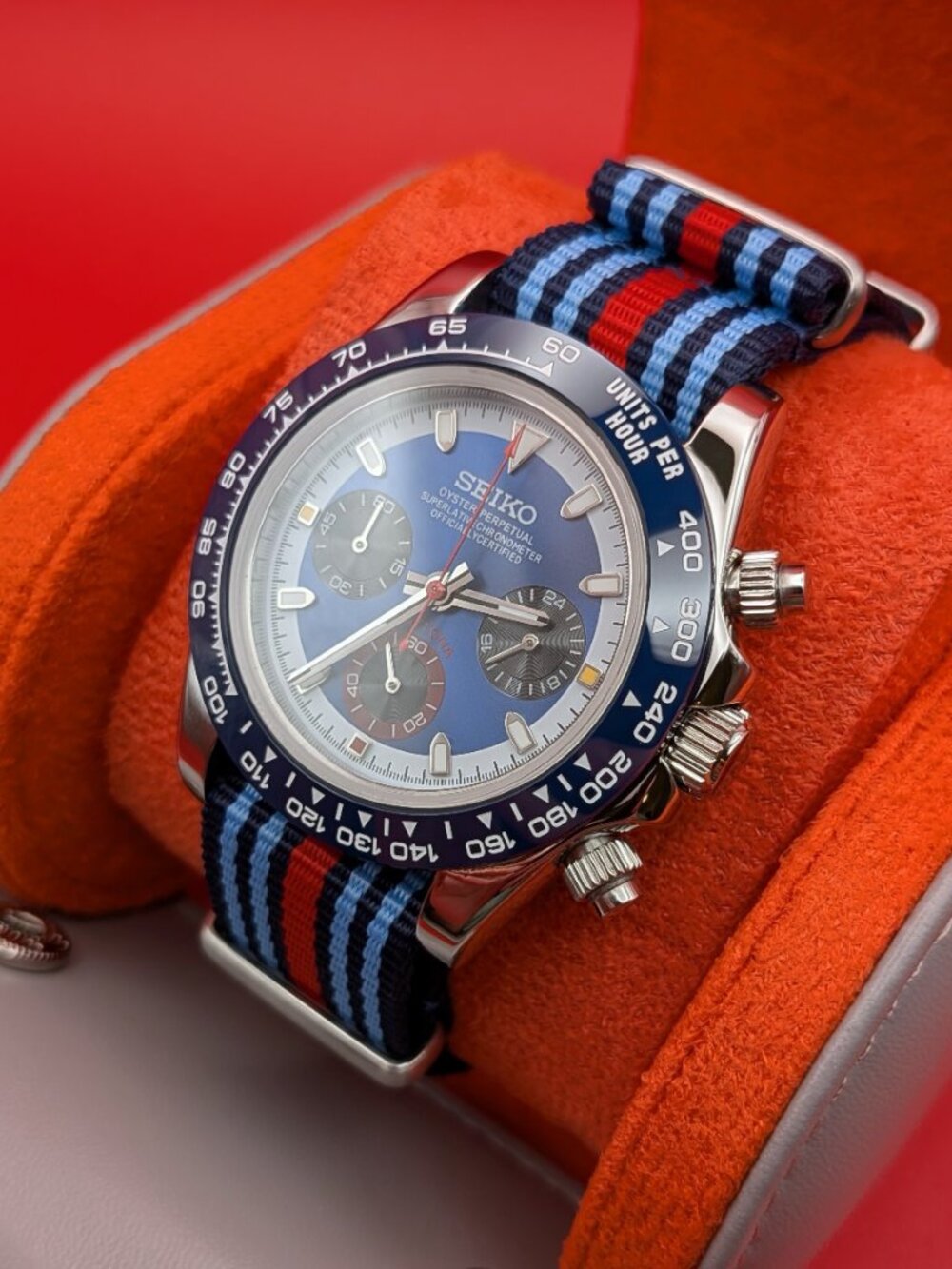 Seiko MOD | Martini Inspired Chronograph | VK63 quartz movement - Picture 7 of 12